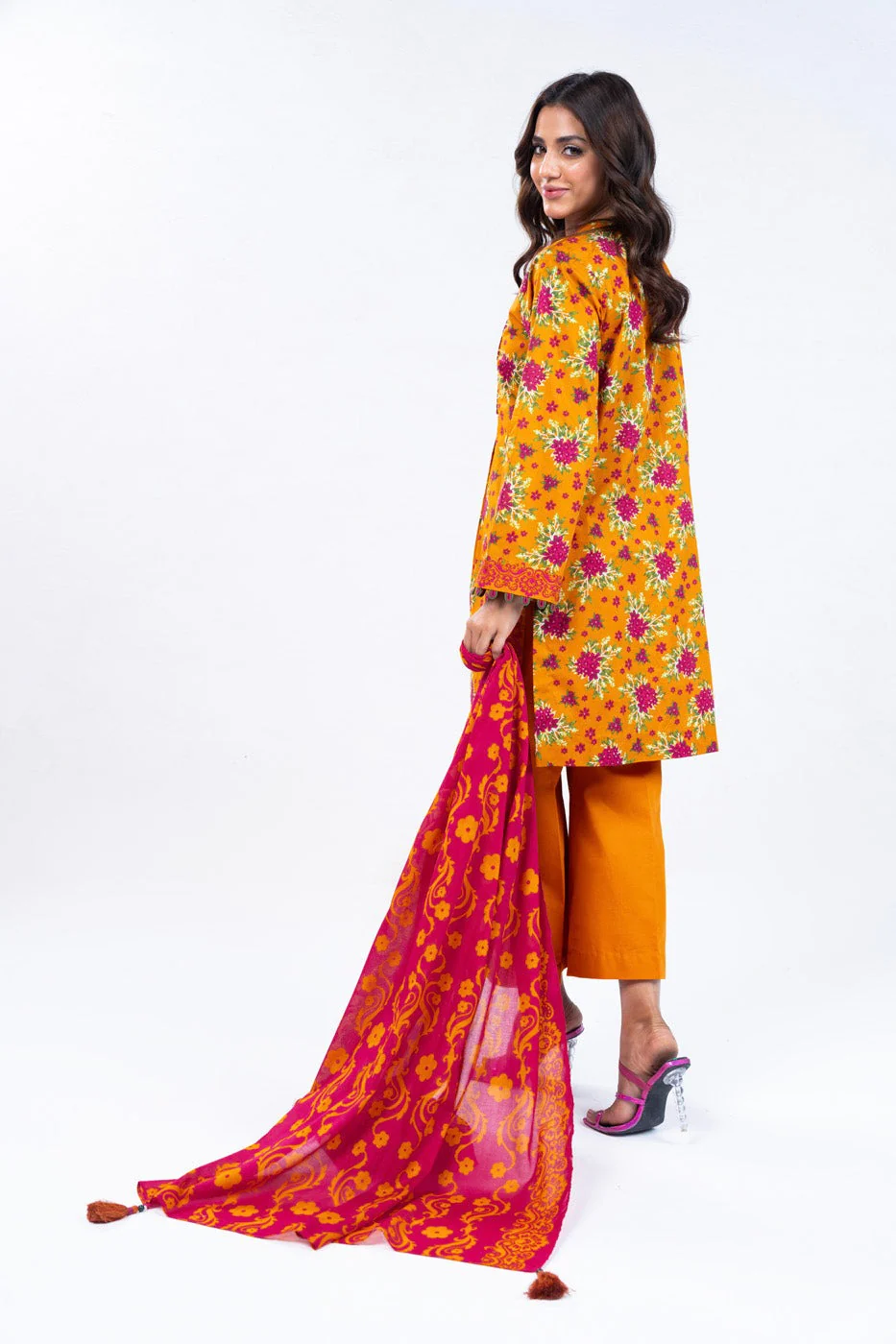 Alkaram Spring summer collection SS-12.1-24-2-Orange - Image 4