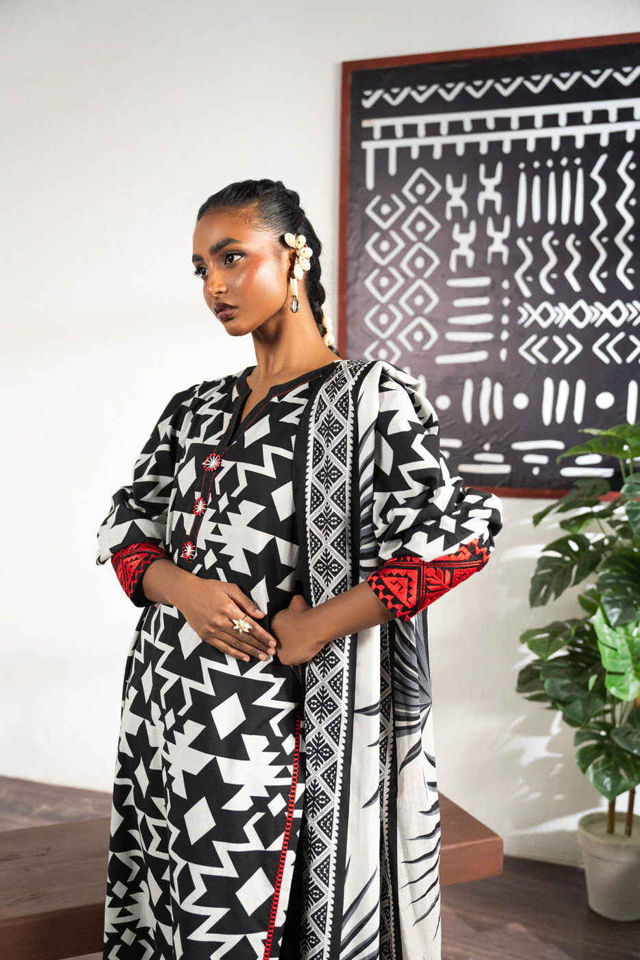 Alkaram Spring summer collection FN-02-24-Black - Image 3