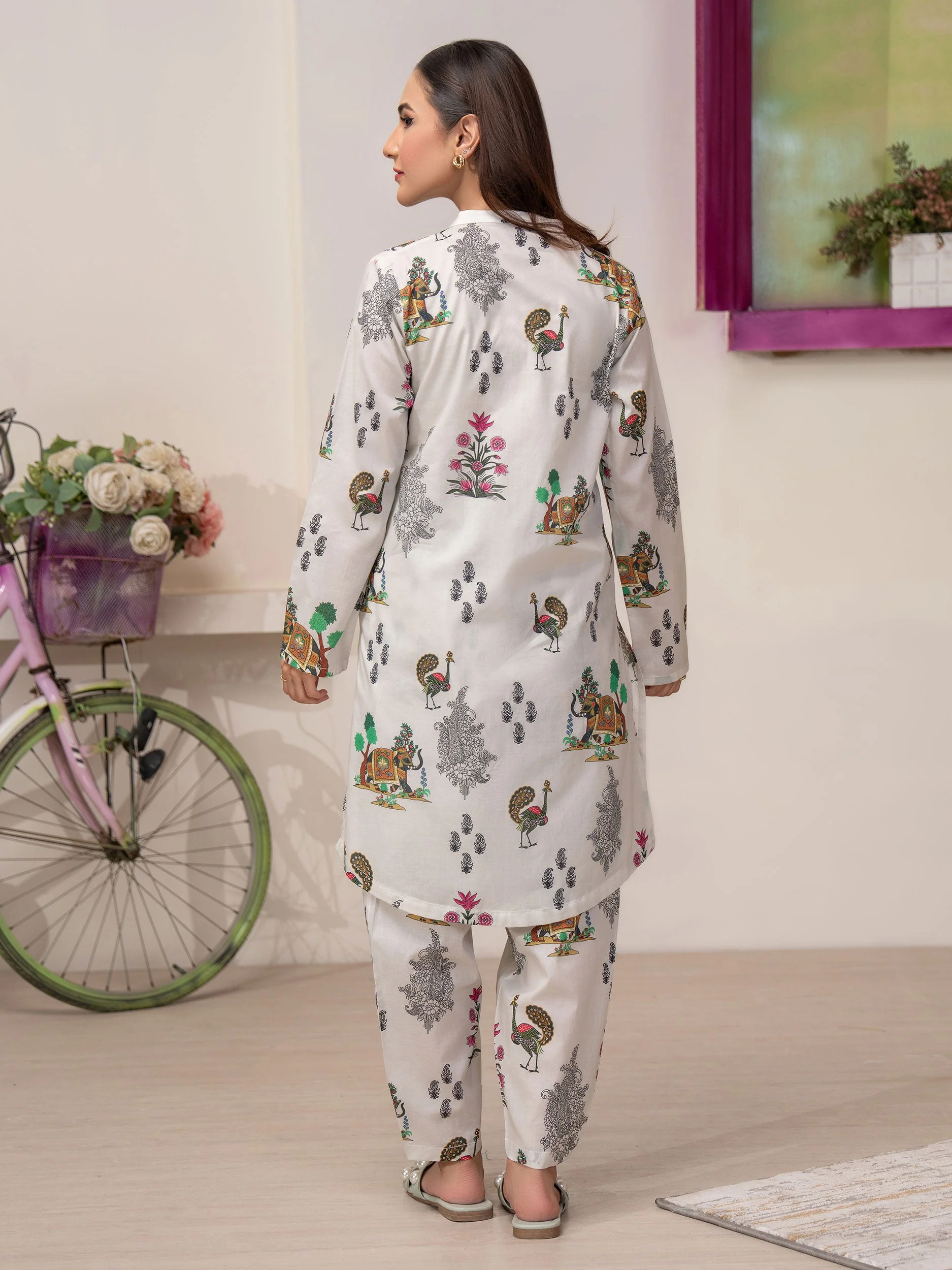 LIMELIGHT UNSTITCHED Lawn Shirt-Printed - Image 4