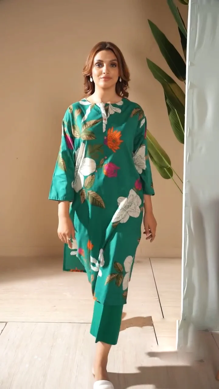 LIMELIGHT UNSTITCHED 2 Piece Printed Lawn Suit-U3638 - Image 5